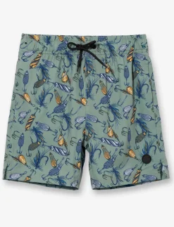 Printed Elastic-waist Boardshorts - Little Boy