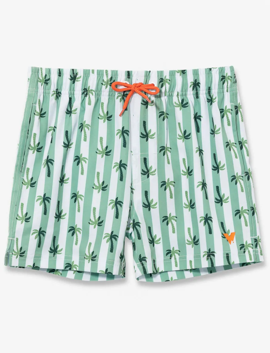 Printed Elastic-waist Boardshorts - Little Boy