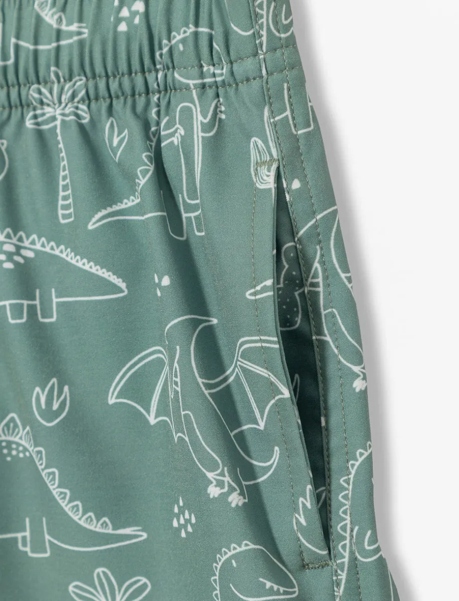 Printed Elastic-waist Boardshorts - Little Boy