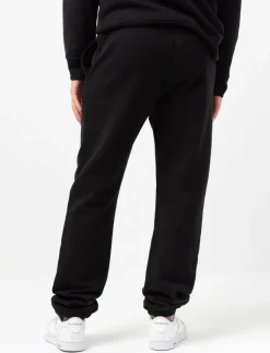 Printed Elastic-waist Fleece Pants