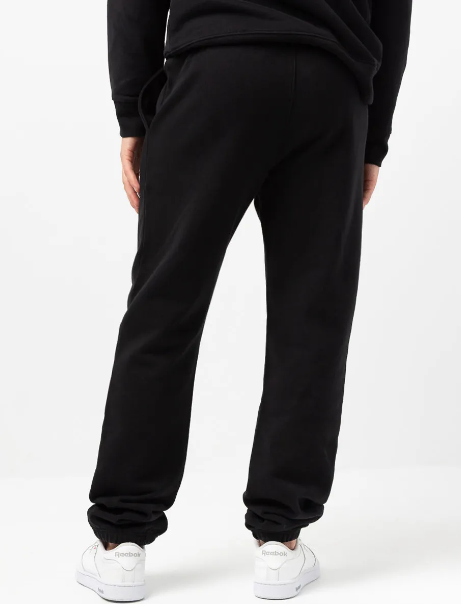 Printed Elastic-waist Fleece Pants