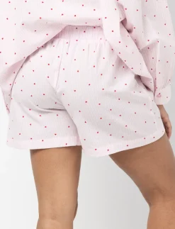 Printed Elastic-waist PJ Shorts