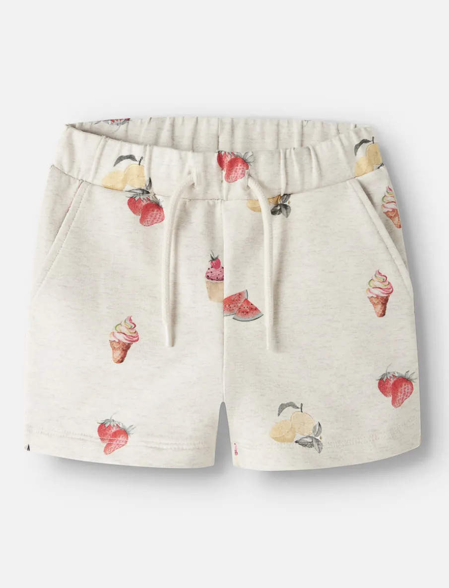 Printed Elastic-waist Shorts