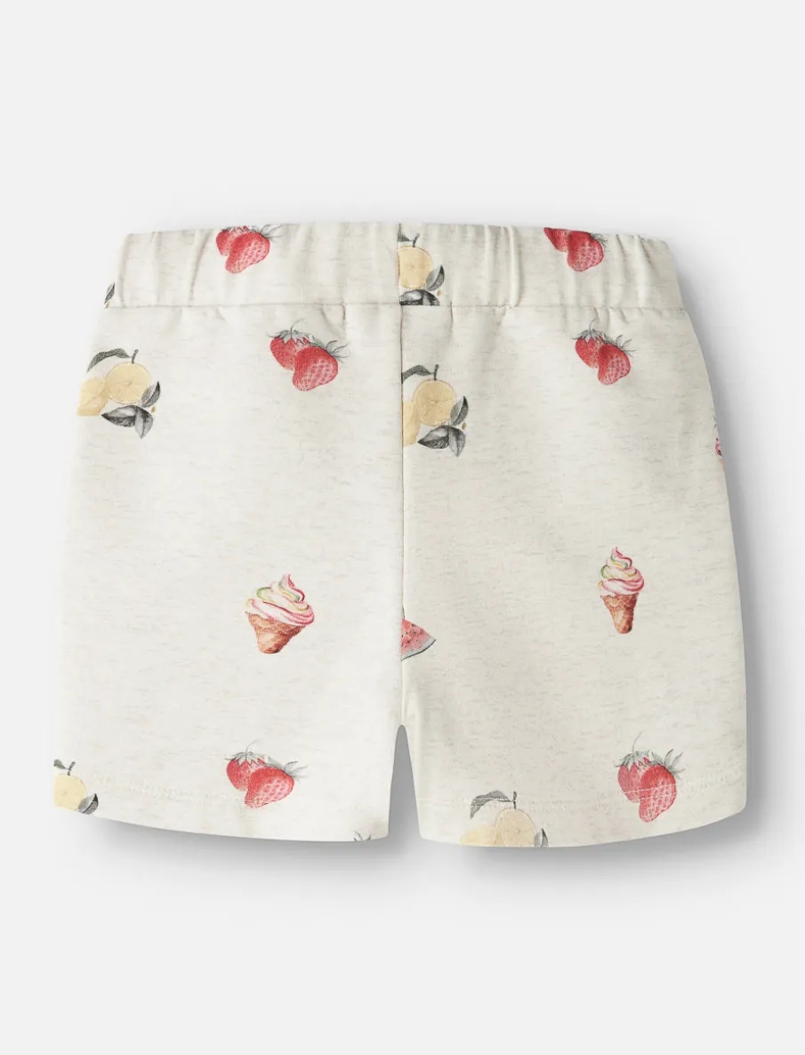 Printed Elastic-waist Shorts