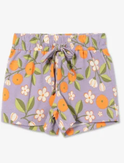 Printed Elastic-waist Shorts - Little Girl