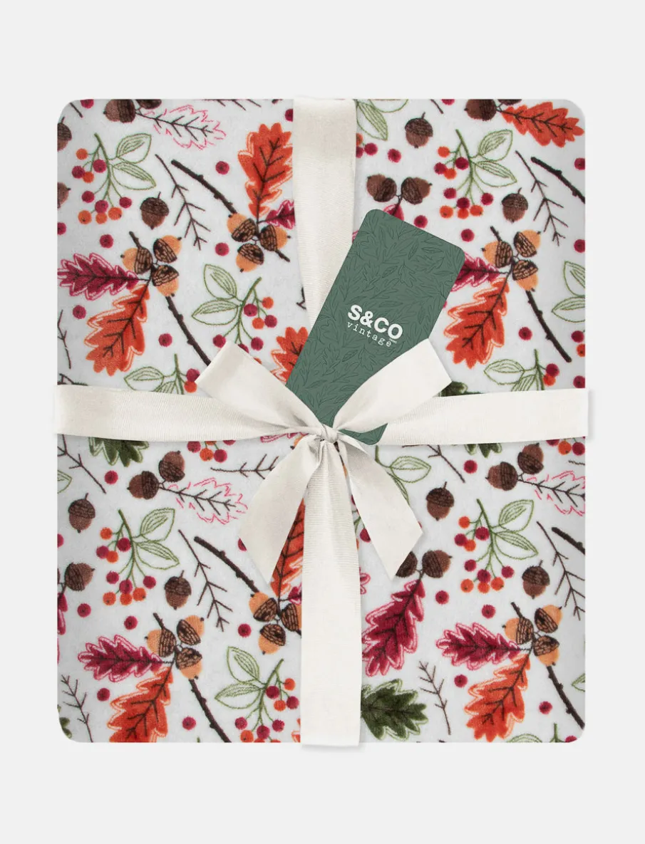 Printed Flannel Throw