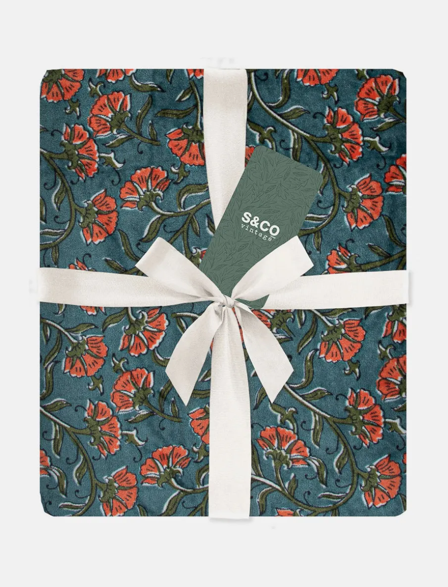 Printed Flannel Throw