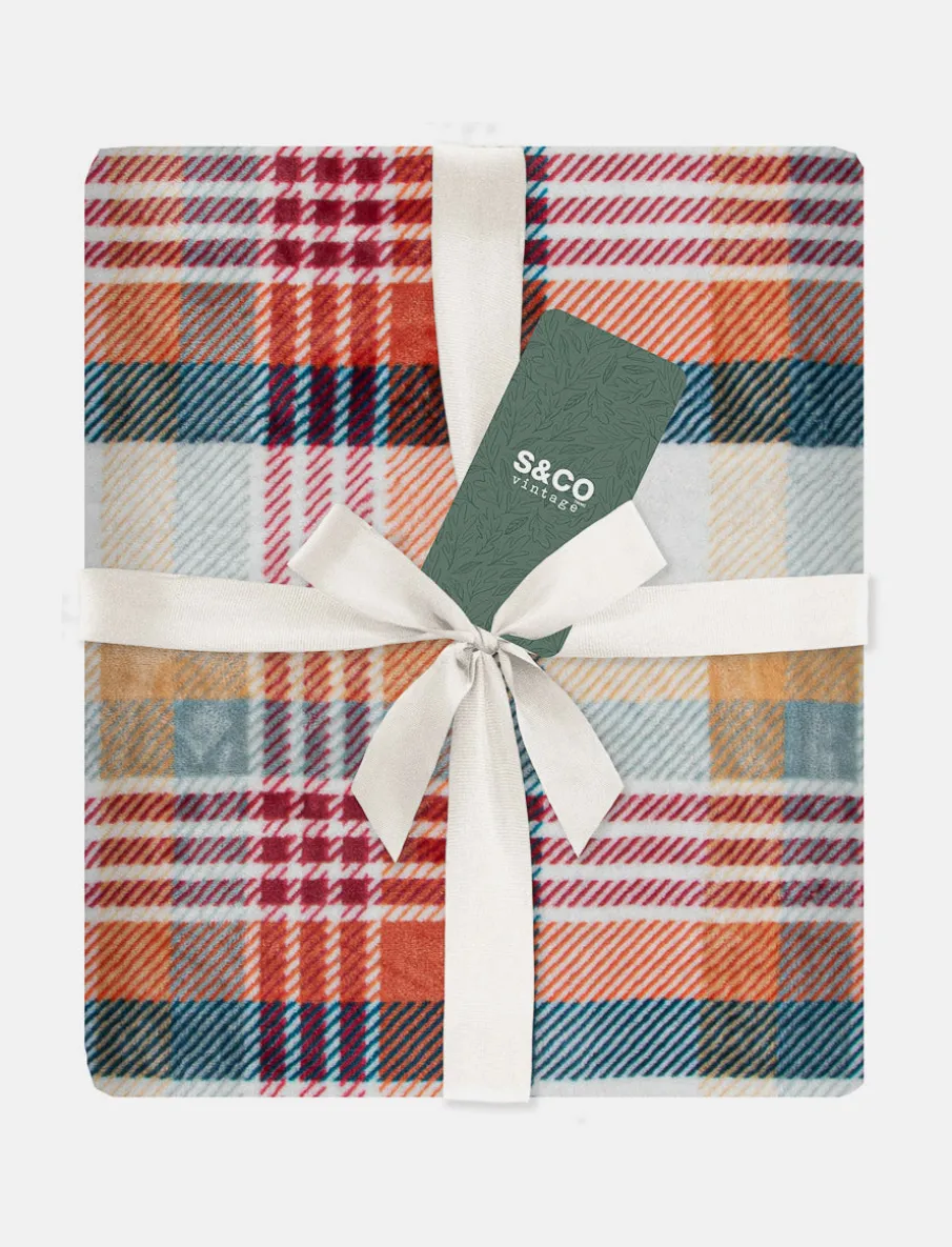 Printed Flannel Throw