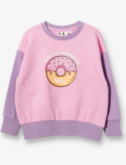 Printed Fleece Sweatshirt - Little Girls