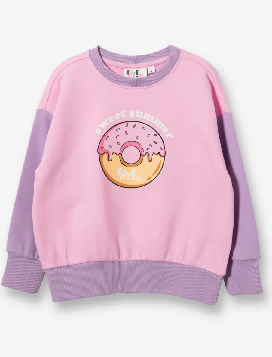 Printed Fleece Sweatshirt - Little Girls