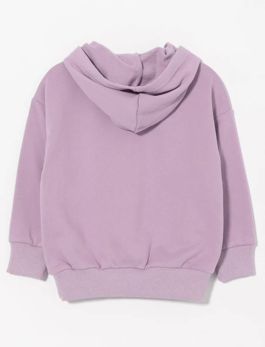 Printed Hooded Fleece Sweatshirt – Little Girl