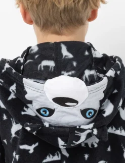 Printed Hooded Onesie PJ
