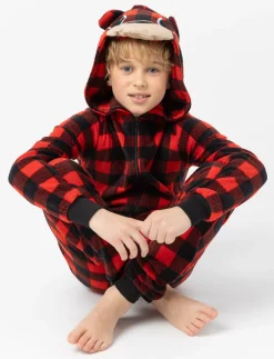 Printed Hooded Onesie PJ