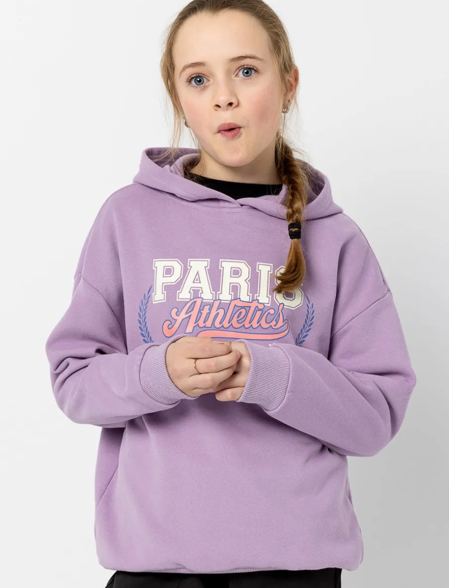 Printed Hooded Sweatshirt - Teen Girls