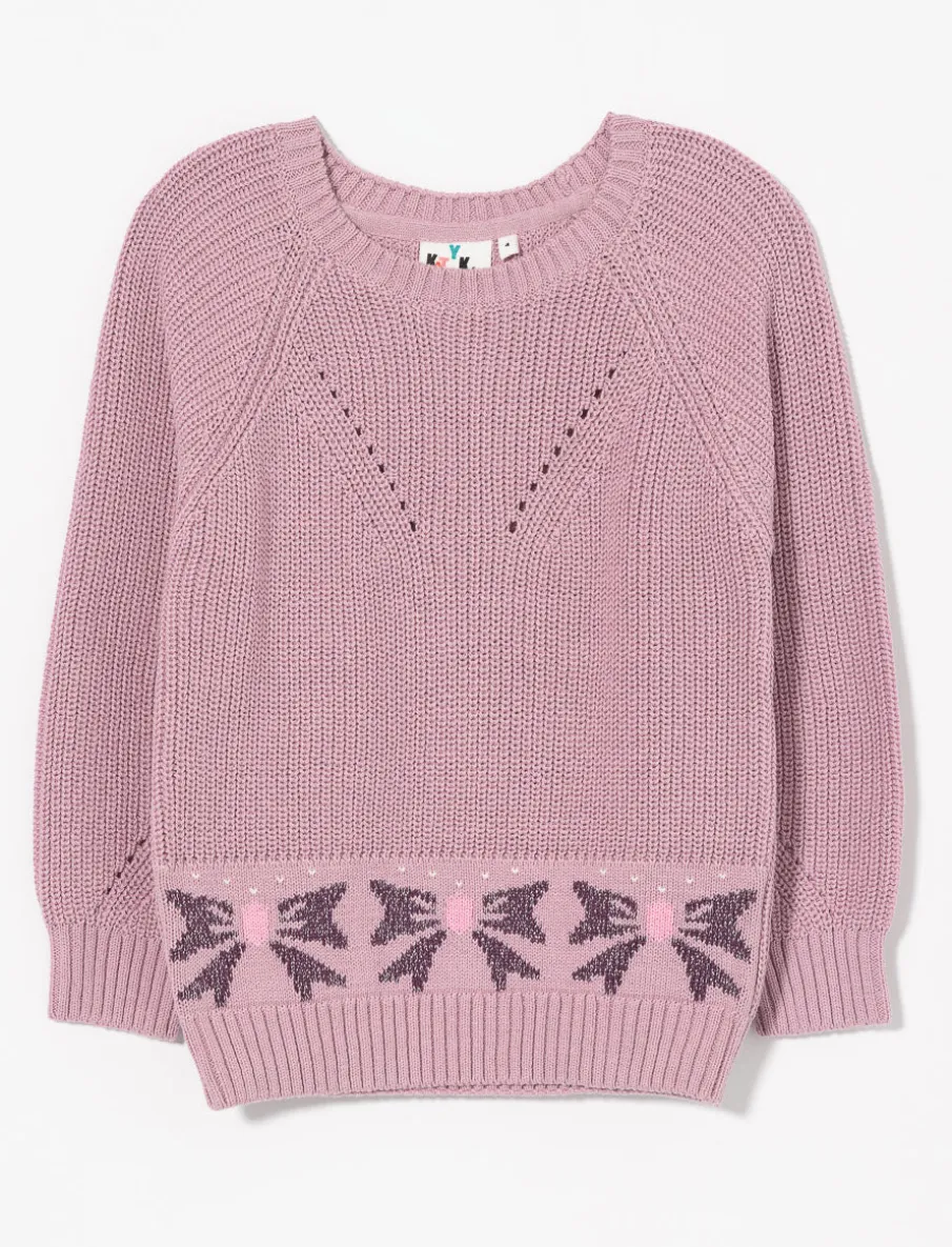 Printed Knit Sweater - Little Girl