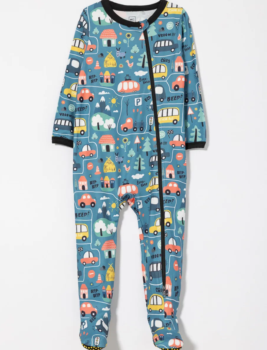 Printed Onesie PJ with Anti-slip Feet
