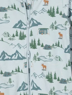 Printed onesie PJ with Anti-slip Feet