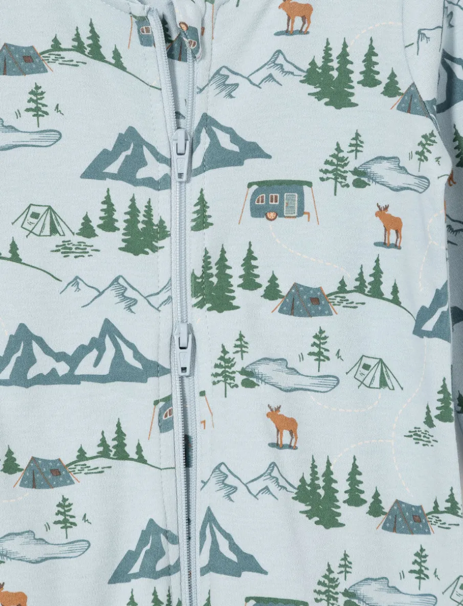 Printed onesie PJ with Anti-slip Feet