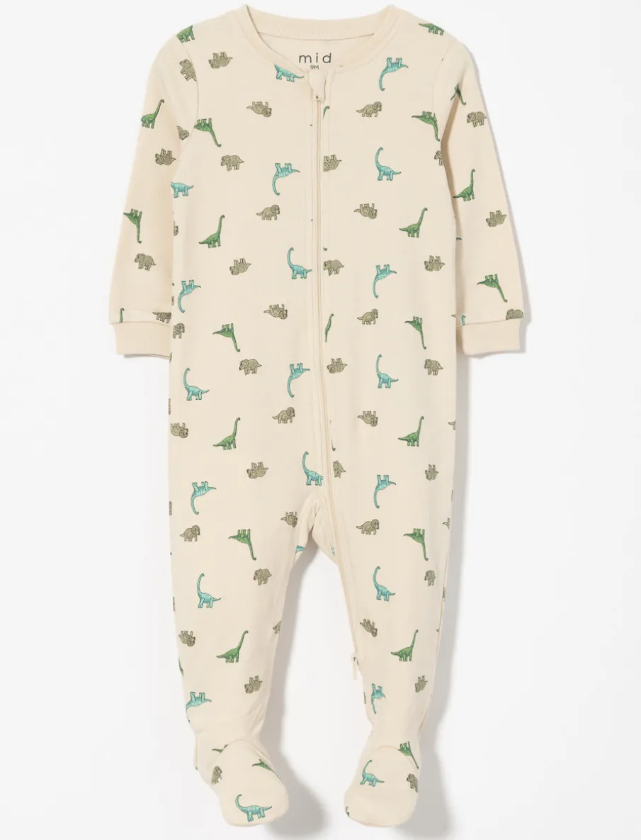 Printed onesie PJ with Anti-slip Feet