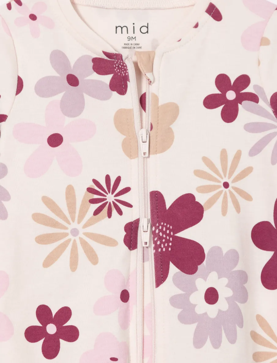 Printed Onesie PJ with Anti-slip Feet
