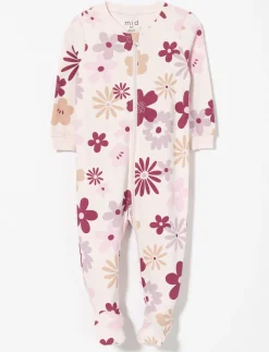 Printed Onesie PJ with Anti-slip Feet