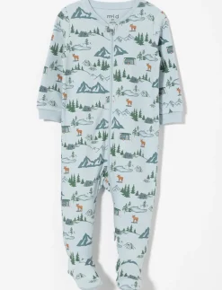Printed Onesie PJ with Anti-slip Feet