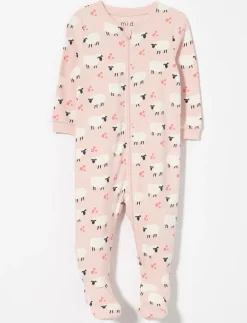 Printed Onesie PJ with Anti-slip Feet