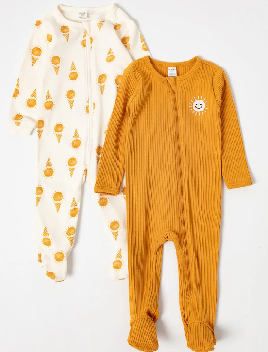 Printed Onesie PJs - Pack of 2