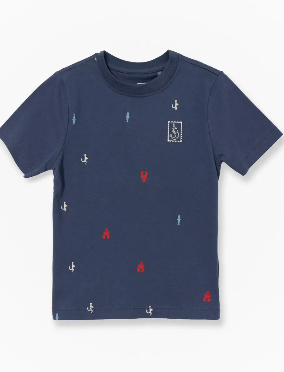 Printed Organic Cotton T-shirt - Little Boy