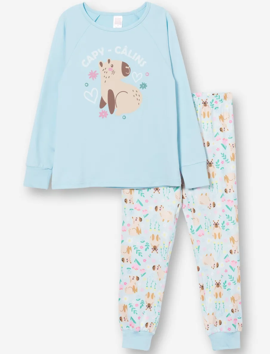Printed Pajama Set