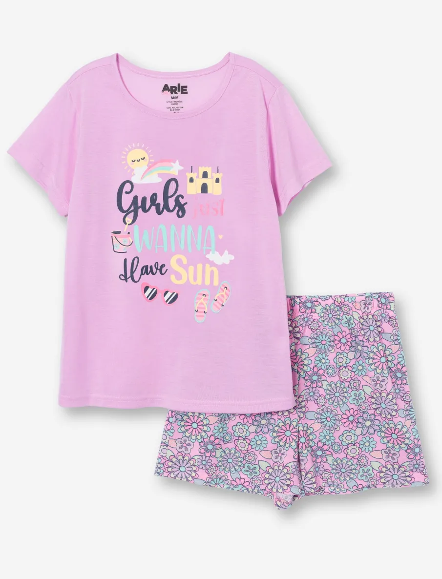 Printed Pajama Set