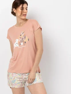 Printed Pajama Shorts
