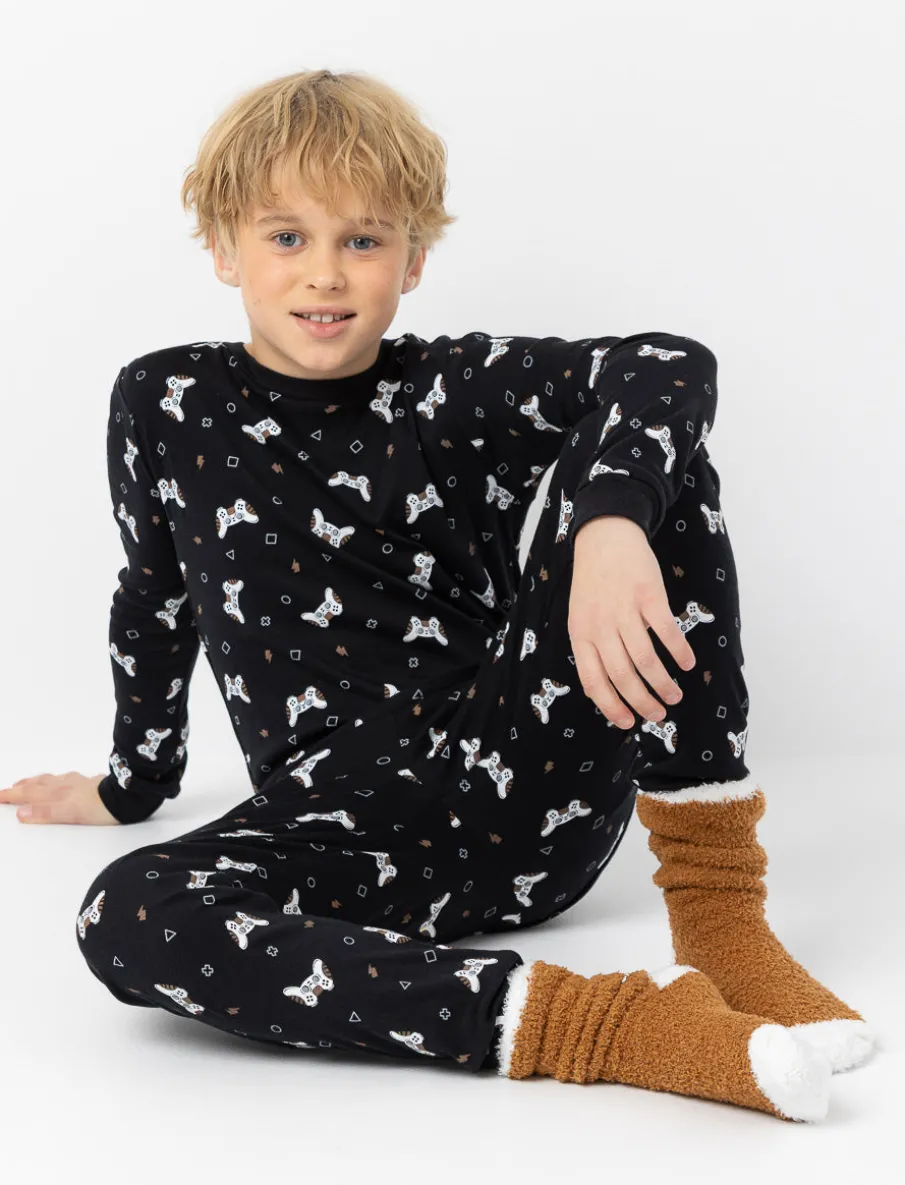 Printed 2-piece PJ Set with Socks