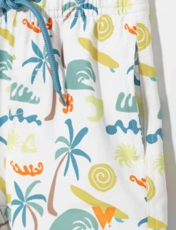 Printed 2-piece Rash Guard Swimsuit