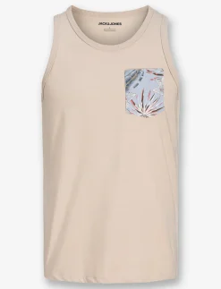 Printed Pocket Tank Top