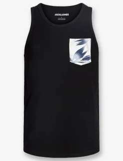 Printed Pocket Tank Top