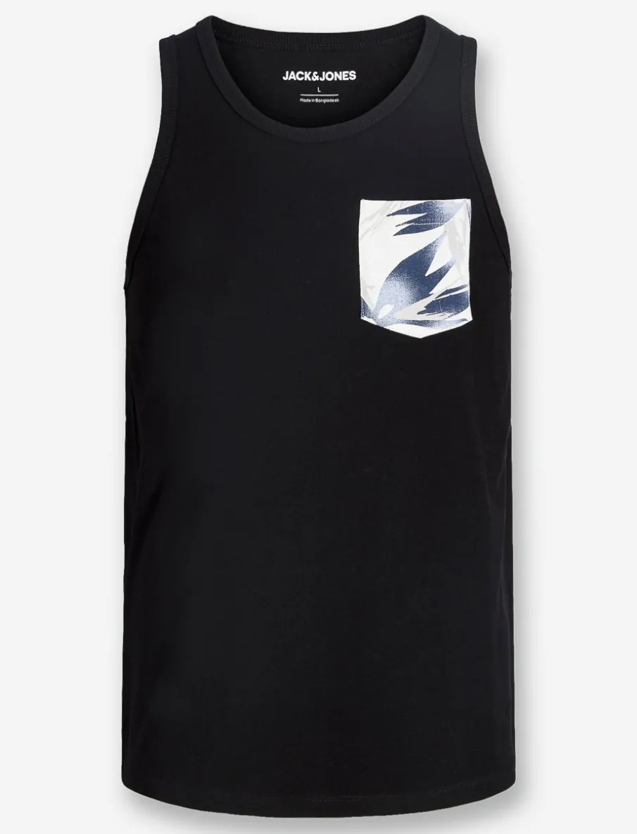 Printed Pocket Tank Top