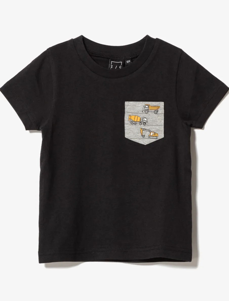 Printed Pocket T-shirt - Baby Boy