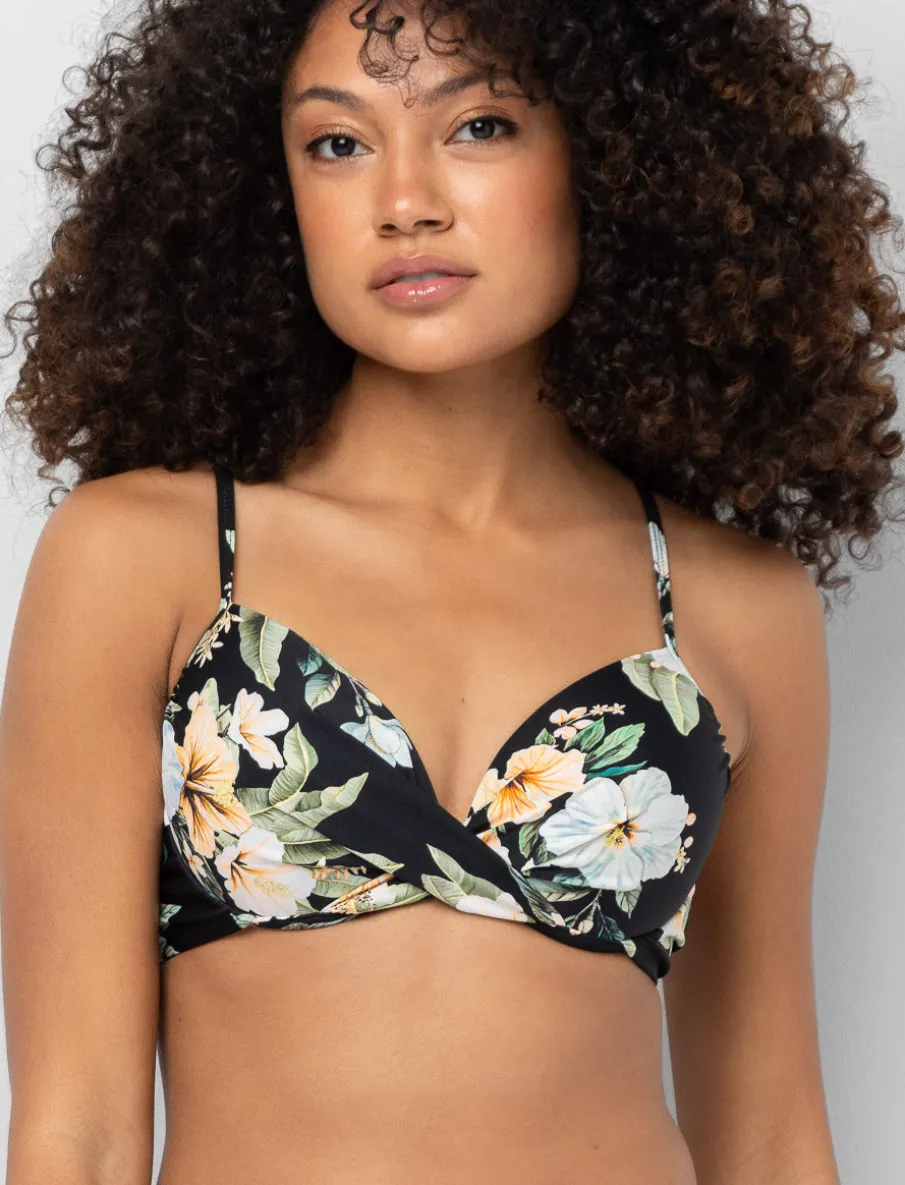 Printed Push-up Bikini Top