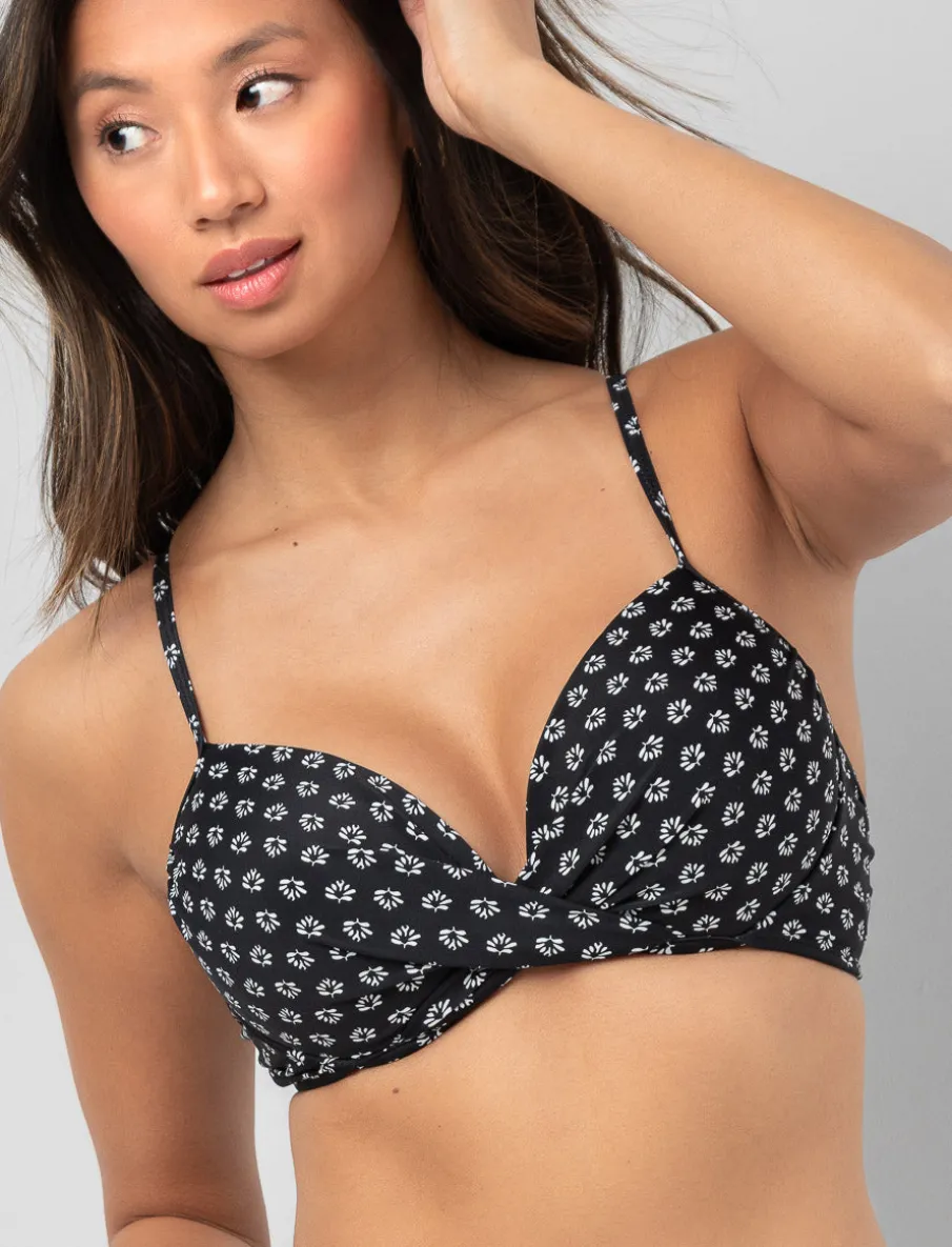 Printed Push-up Bikini Top