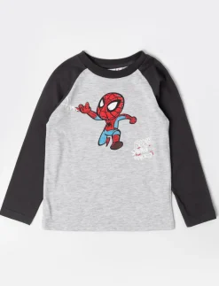 Printed Raglan Sleeve T-shirt - Spider-Man