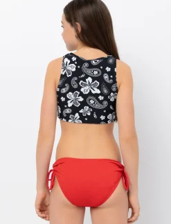 Printed Rash Guard 2-piece Swimsuit