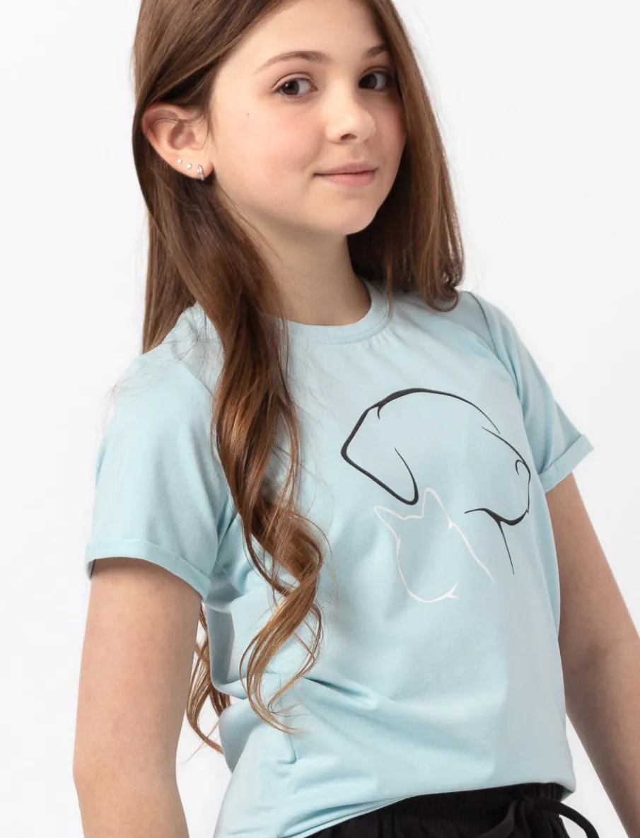 Printed Round Neck T-shirt