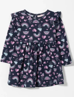 Printed Ruffle Dress - Baby Girl