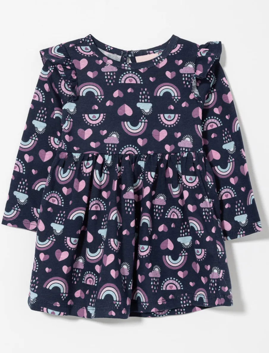 Printed Ruffle Dress - Baby Girl