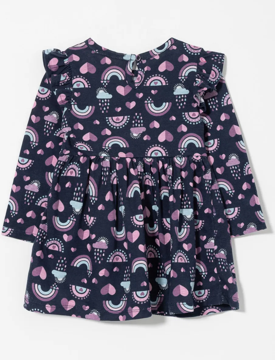 Printed Ruffle Dress - Baby Girl