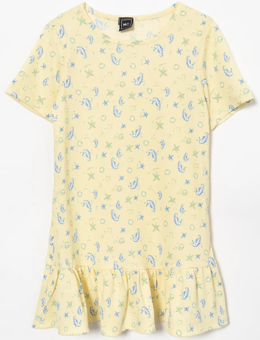 Printed Ruffle-Hem Sleepshirt - Little Girl
