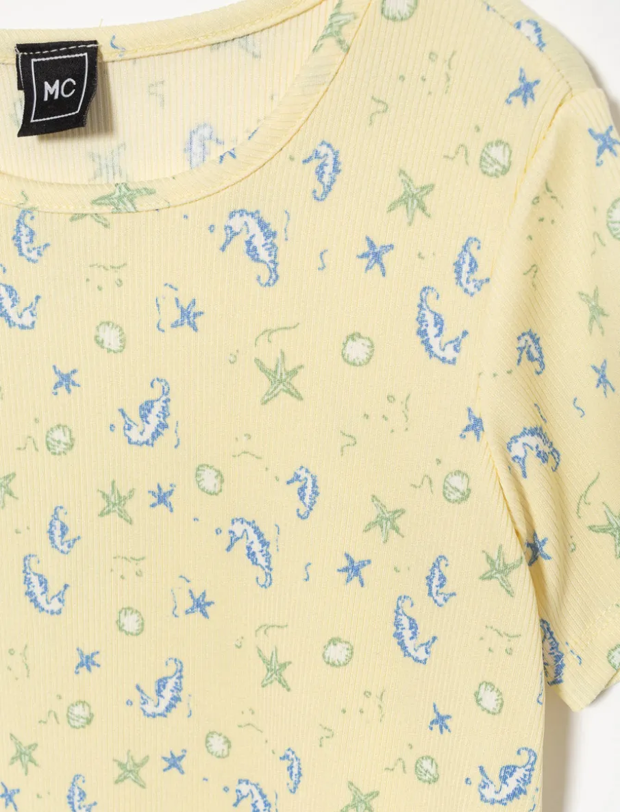 Printed Ruffle-Hem Sleepshirt - Little Girl