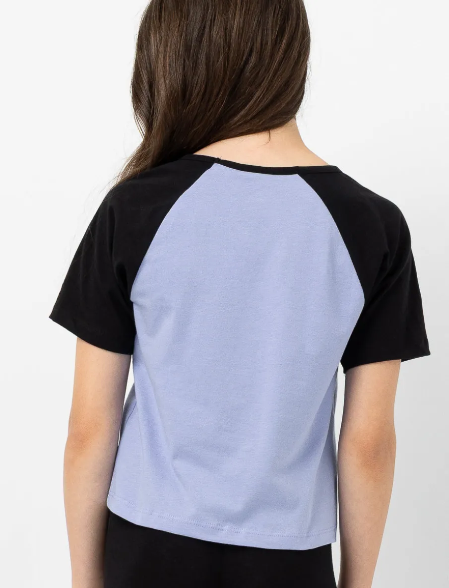 Printed Semi-fitted Raglan T-shirt
