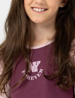 Printed Semi-fitted Raglan T-shirt